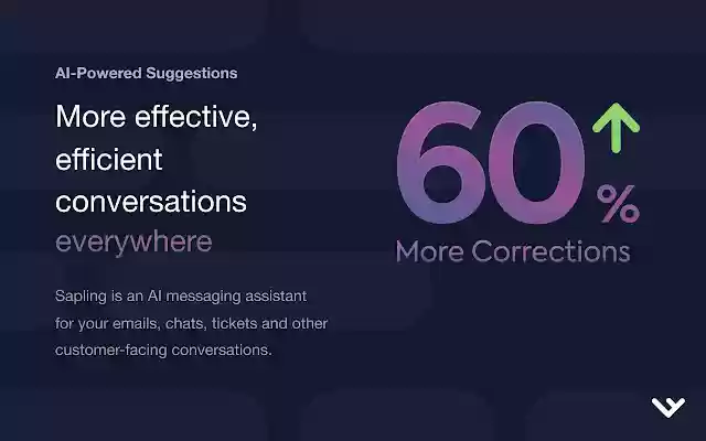 Sapling Grammar Checker and Writing Assistant  from Chrome web store to be run with OffiDocs Chromium online