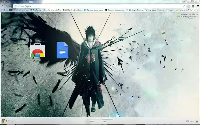 Sasuke Uchiha ze sklepu internetowego Chrome do uruchomienia z OffiDocs Chromium online