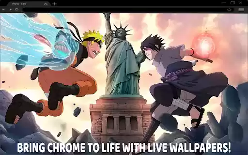 Sasuke Uchiha vs Naruto Uzumaki Freedom attack Live Wallpaper  from Chrome web store to be run with OffiDocs Chromium online