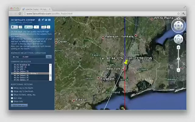 Satellite Finder App from Chrome web store to be run with OffiDocs Chromium online Satellite Finder App from Chrome web store to be run with OffiDocs Chromium online