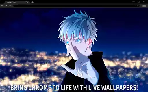 Satoru Gojo Iconic Stance Live Wallpaper  from Chrome web store to be run with OffiDocs Chromium online