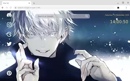 Satoru Gojo Unmasked: Iconic Live Wallpaper  from Chrome web store to be run with OffiDocs Chromium online Satoru Gojo Unmasked: Iconic Live Wallpaper  from Chrome web store to be run with OffiDocs Chromium online