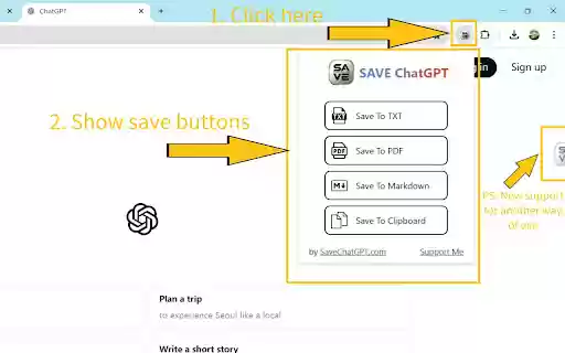 SAVE ChatGPT  from Chrome web store to be run with OffiDocs Chromium online