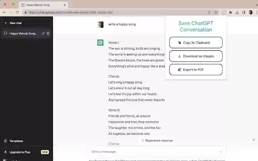 Save ChatGPT Conversation from Chrome web store to be run with OffiDocs Chromium online Save ChatGPT Conversation from Chrome web store to be run with OffiDocs Chromium online