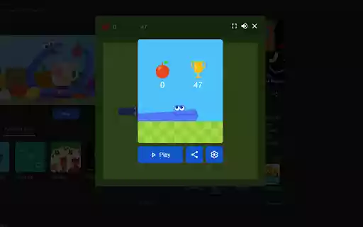 Save Google Snake highscore  from Chrome web store to be run with OffiDocs Chromium online