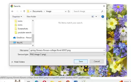 Save Image in Preferred Format  from Chrome web store to be run with OffiDocs Chromium online