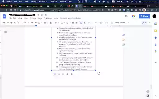 Save images from Google Docs  from Chrome web store to be run with OffiDocs Chromium online