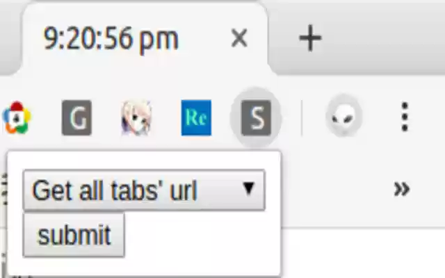 Save your tab  from Chrome web store to be run with OffiDocs Chromium online