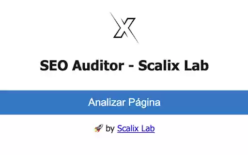 Scalix Lab Auditor SEO Express  from Chrome web store to be run with OffiDocs Chromium online