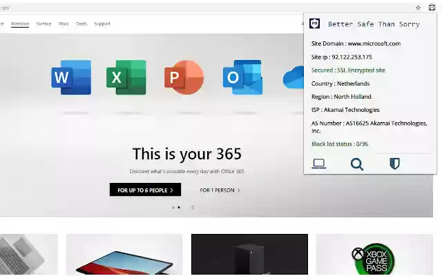 ScamDetector  from Chrome web store to be run with OffiDocs Chromium online
