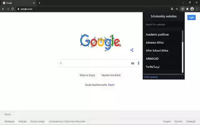Scholarship websites  from Chrome web store to be run with OffiDocs Chromium online