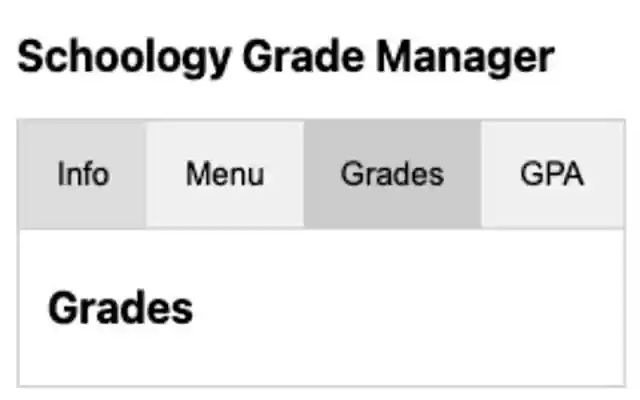 Schoology Grade Manager from Chrome web store to be run with OffiDocs Chromium online Schoology Grade Manager from Chrome web store to be run with OffiDocs Chromium online