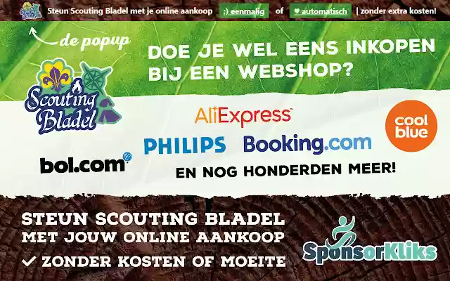 Scouting Bladel SponsorKliks from Chrome web store to be run with OffiDocs Chromium online Scouting Bladel SponsorKliks from Chrome web store to be run with OffiDocs Chromium online