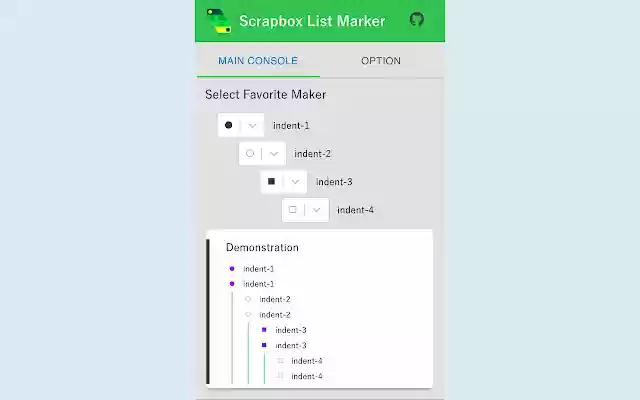 Scrapbox List Marker  from Chrome web store to be run with OffiDocs Chromium online