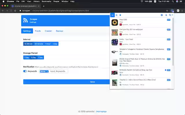 Chrome 网上商店的 Scraper 将与 OffiDocs Chromium 在线运行