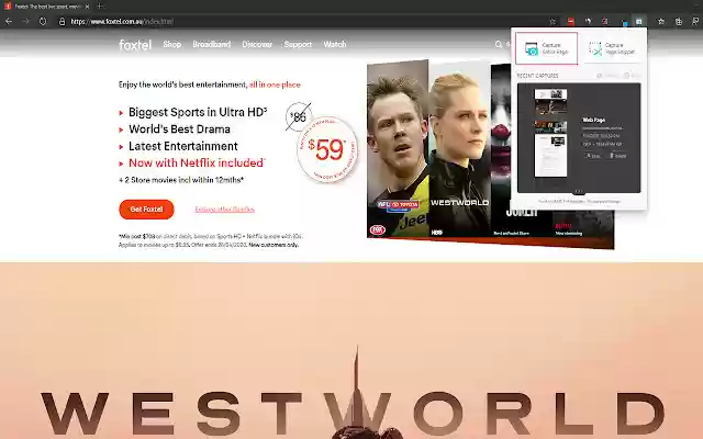 Scrapey Full Page Website Screen Capture  from Chrome web store to be run with OffiDocs Chromium online