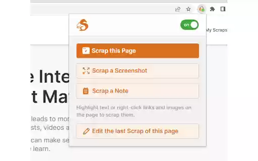 Scrappi from Chrome web store to be run with OffiDocs Chromium online Scrappi from Chrome web store to be run with OffiDocs Chromium online