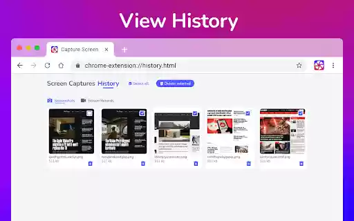 Screen capture and recorder Screenshot Tool  from Chrome web store to be run with OffiDocs Chromium online