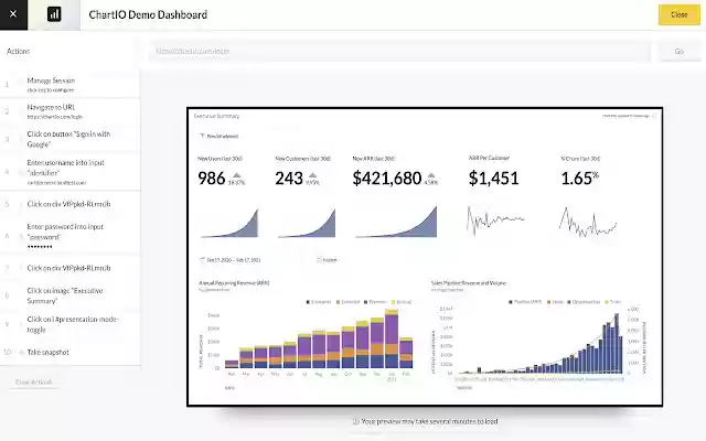 ScreenCloud Dashboard Recorder  from Chrome web store to be run with OffiDocs Chromium online