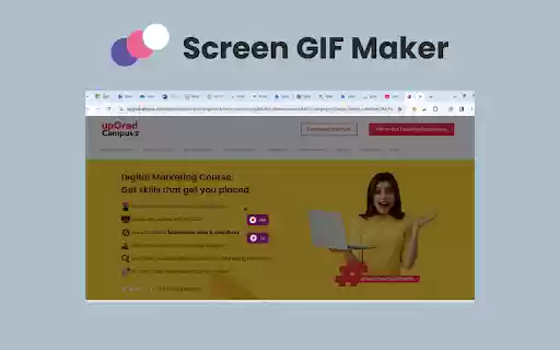 Screen GIF Maker: Google Animation Creator  from Chrome web store to be run with OffiDocs Chromium online