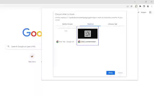 Screen QR Reader  from Chrome web store to be run with OffiDocs Chromium online