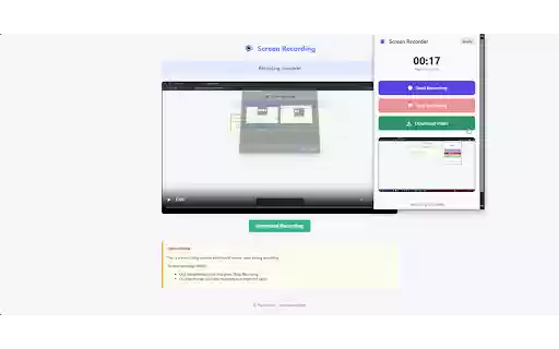 Screen Recorder by Platned  from Chrome web store to be run with OffiDocs Chromium online