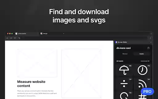 Screen Ruler Measure The Web  from Chrome web store to be run with OffiDocs Chromium online