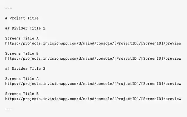Screens List Get InVision links from Chrome web store to be run with OffiDocs Chromium online Screens List Get InVision links from Chrome web store to be run with OffiDocs Chromium online