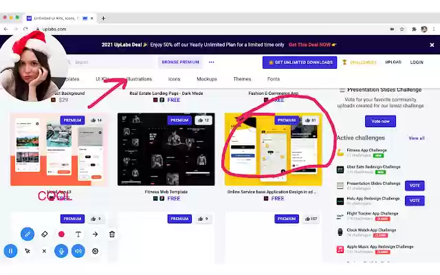 Screen  Webcam Recorder + Editor VADOO.TV  from Chrome web store to be run with OffiDocs Chromium online