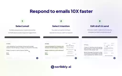 Scribbly AI: ChatGPT Email Assistant from Chrome web store to be run with OffiDocs Chromium online Scribbly AI: ChatGPT Email Assistant from Chrome web store to be run with OffiDocs Chromium online