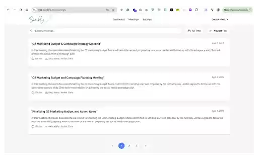 Scribly Meeting Assistant  from Chrome web store to be run with OffiDocs Chromium online