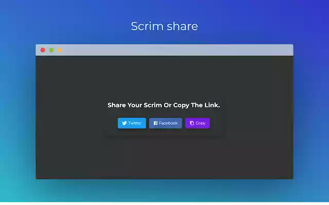 Scrim share  from Chrome web store to be run with OffiDocs Chromium online