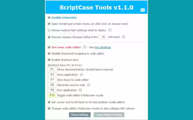 ScriptCase Tools from Chrome web store to be run with OffiDocs Chromium online ScriptCase Tools from Chrome web store to be run with OffiDocs Chromium online