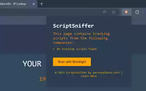 ScriptSniffer  from Chrome web store to be run with OffiDocs Chromium online