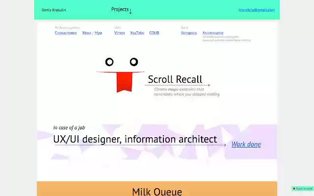 Scroll Recall  from Chrome web store to be run with OffiDocs Chromium online