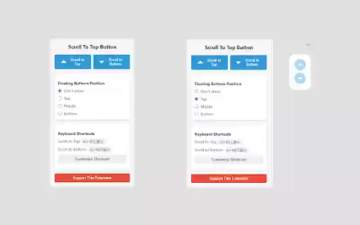 Scroll To Bottom Button  from Chrome web store to be run with OffiDocs Chromium online