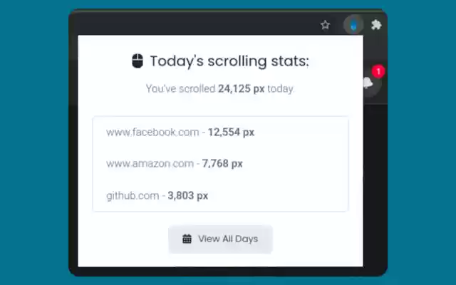 Scroll Tracker  from Chrome web store to be run with OffiDocs Chromium online