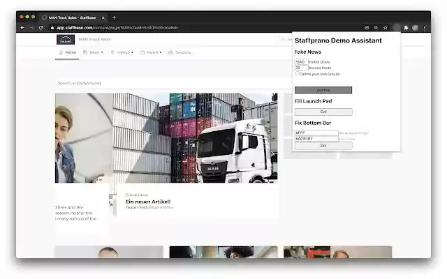 SDA  from Chrome web store to be run with OffiDocs Chromium online