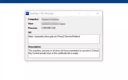 SealSign Central Key Control  from Chrome web store to be run with OffiDocs Chromium online