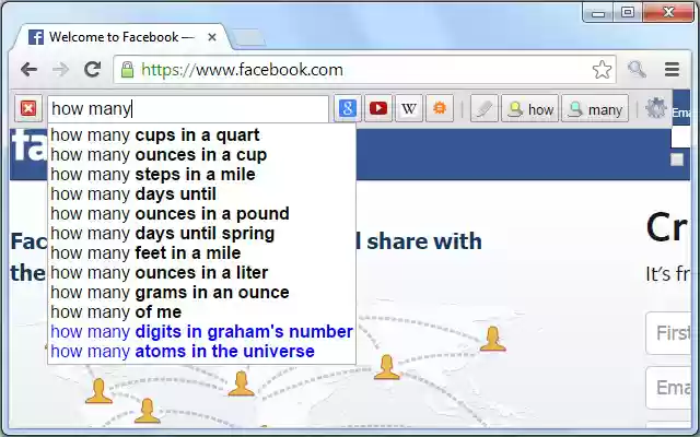 SearchBar  from Chrome web store to be run with OffiDocs Chromium online