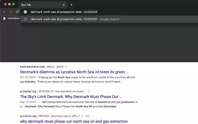Search by Date  from Chrome web store to be run with OffiDocs Chromium online