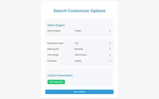 Search Customizer  from Chrome web store to be run with OffiDocs Chromium online