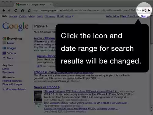 Search Date Changer  from Chrome web store to be run with OffiDocs Chromium online