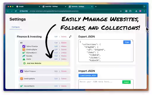 Searchify  from Chrome web store to be run with OffiDocs Chromium online