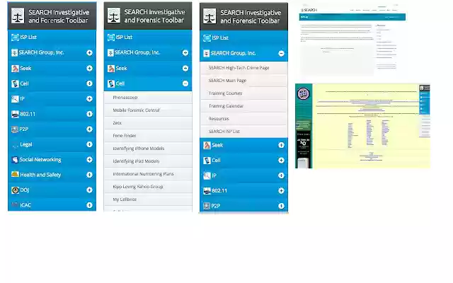 SEARCH Investigative and Forensic Toolbar  from Chrome web store to be run with OffiDocs Chromium online