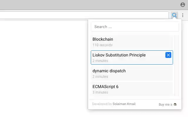Search Later  from Chrome web store to be run with OffiDocs Chromium online