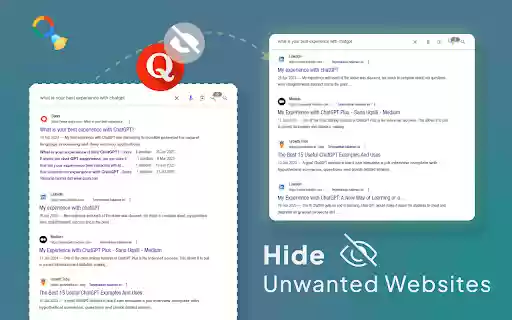 Search Sanitizer  from Chrome web store to be run with OffiDocs Chromium online