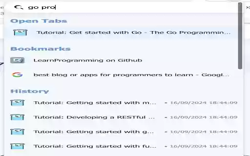 Search Tabs, Bookmarks, and History from Chrome web store to be run with OffiDocs Chromium online Search Tabs, Bookmarks, and History from Chrome web store to be run with OffiDocs Chromium online