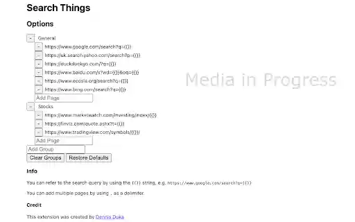 Search Things  from Chrome web store to be run with OffiDocs Chromium online