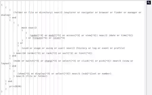 Search Tool  from Chrome web store to be run with OffiDocs Chromium online